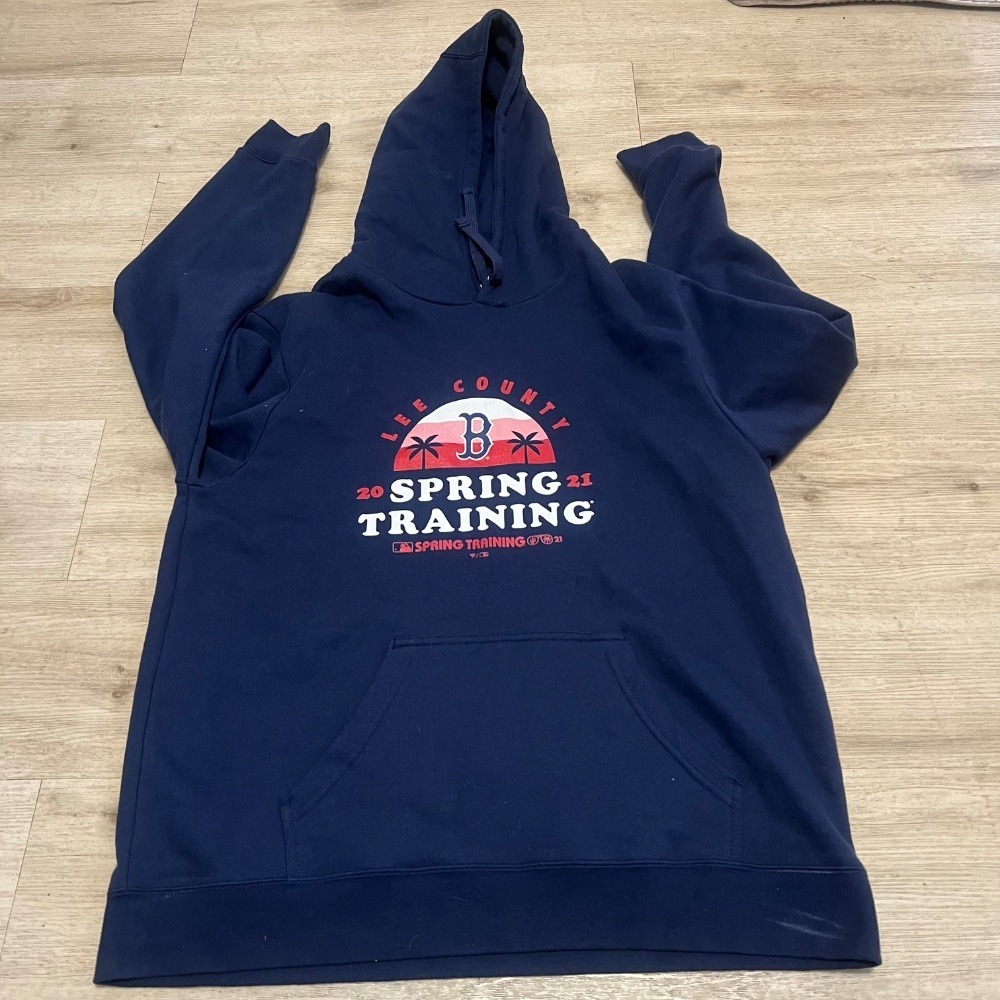 Boston Red Sox Spring Training 2021 Lee County Hoodie Size XL MLB‎ Florida Blue